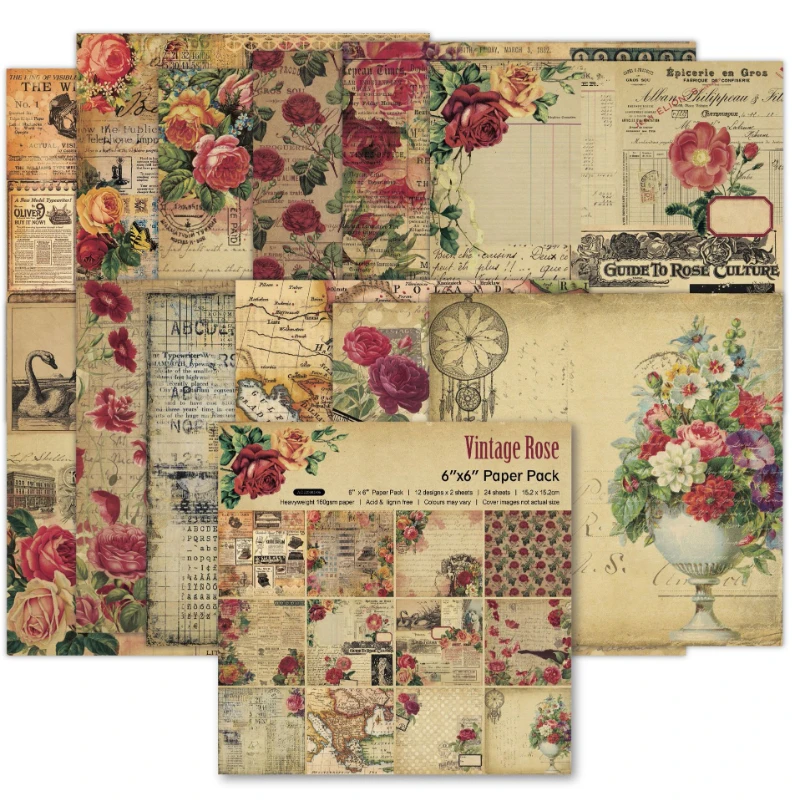 Graph Paper Pad - Блокнот для скрапбукинга, разные узоры, декупаж,