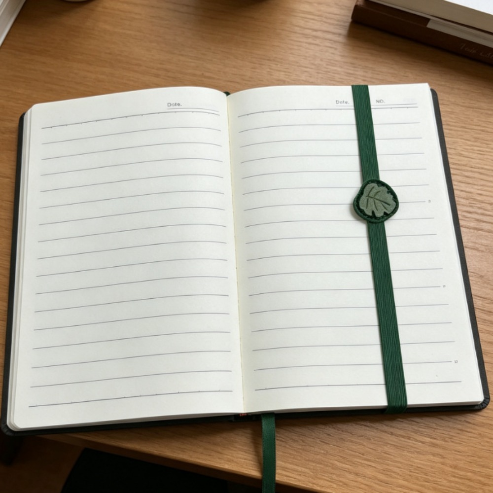 Journal Leather Hardcover - Винтажная кожаная закладка на резинке, элегантная,