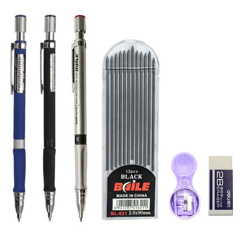 Набор механических карандашей  – обзор и цена Staedtler Pencil Lumocolor